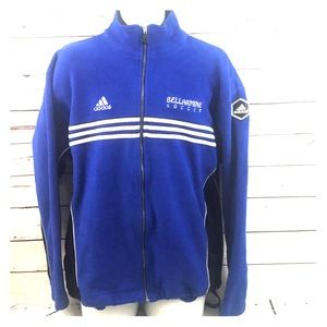 Men’s Adidas Full Zip Jacket 23” laying Flat